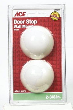 ACE 01-3028-521 SOFT WALL DOOR STOP 2-3/8 - WHITE (PACK OF 5)