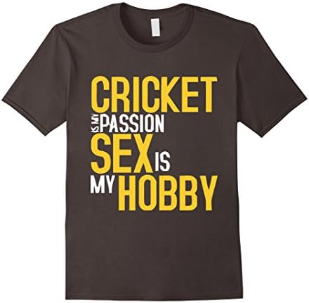 Men's Cricket Is My Passion T-shirt Large Asphalt
