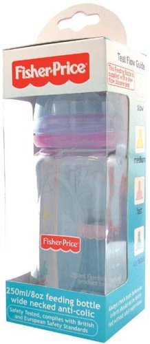 Childrens Toyshop   : Fisher Price 250ml Feeding Bottle- Slow Flow Teat