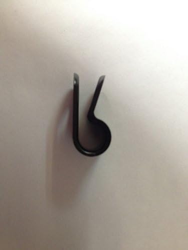 1/2 Inch Nylon P-Clip, Black, 100 Pack
