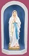 Grotto For 24 inch Statues - Vinyl, Granite Finish Shell, Blue inside