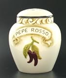 Red Chili Pepper Jar Holder Shaker Kitchen Serving