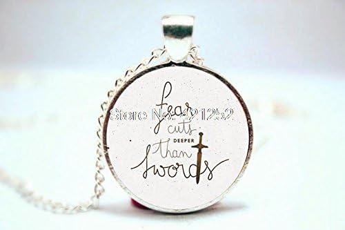 ArtShop Fashion Jewelry Game Of Thrones Arya Fear Cuts Deeper Than Swords Necklace Christmas gift