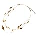 Emma's Choice Tri Strand Wood Beaded Wire Collar Necklace