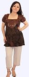 Sublimation top with rhinestone and capri maternity pant - Mommy Paradise