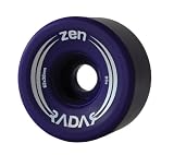 Radar Zen Purple Outdoor Skate Wheels 8-Pack 85A Hardness and Size 62mm x 32mm Roller Derby Speed Skating Replacement Wheels by Riedell
