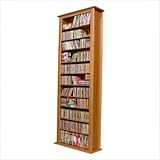 Bookcase Media Tower - Tall Single (Walnut) (76"H x 28"W x 9.5"D)