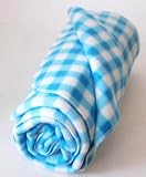 Babydecke Hellblau-Weiß 76 x 100cm #283975