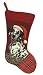 123 Creations C580.11x17 inch Dalmation Christmas Stocking in Needlepoint - 100 Percent Wool