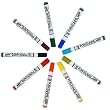 Pebeo Porcelaine 150 Assorted Fine Tip Markers, 9-Pack