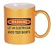WARNING LET AN ELECTRICIAN UNDO YOUR SHORTS Coffee Mug in Metallic Colors