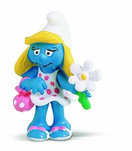 Schleich 20421 - I Puffi, Puffetta con fiore