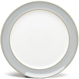 Denby Mist Wide Rimmed Dessert/Salad Plates, Set of 4