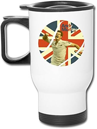 KEROOM Unisex Professional Tennis Player Andrew Barron Murray Auto Travel Mug