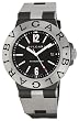 Bvlgari Men's BVLTI44BTAVTDSLN Diagono Black Dial Watch by Bvlgari