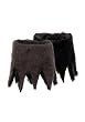 Reversible Savage Fur Boot Cuffs Shoe Accessories (Standard-1)