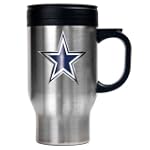 Dallas Cowboys 16oz Stainless Steel Travel Mug (Primary Logo)