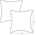 Pillow Perfect Rave Solid Indoor/Outdoor Throw Pillow Plush Fill, Weather and Fade Resistant, Throw - 18.5