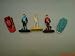 Captain Scarlet Plastic Figures x 5