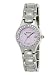 Avalon Women's Silver-Tone Quartz Pink Dial Bracelet Watch and Earring Set # 3289
