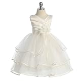 Chic Baby Girls Ivory Taffeta Layered Pageant Easter Dress 2T-14