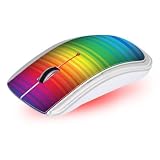 ADVANCE Souris sans-fil mini récepteur RAINBOW plexiglas Arc en ciel