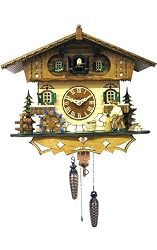 German Cuckoo Clock - Wood Chopper and Water Wheel