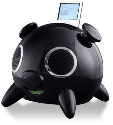 Speakal iPig 2.1 Stereo iPod Docking Station with 5 Speakers - Limited Edition (Black)