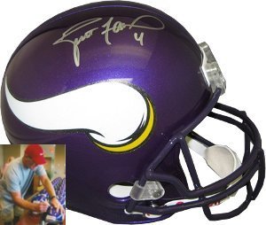 Brett Favre signed Minnesota Vikings Full Size Replica Helmet- Favre Hologram