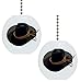 Set of 2 Cowboy Hat Farm Western Solid CERAMIC Fan Pulls