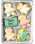 Beautiful Sweets Baby Thank You Organic Cookies, 4 Cookies