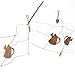 Rusted Metal Fence Garland with Rusted Shovels and Watering Cans for Primitive Home Decor and Accenting