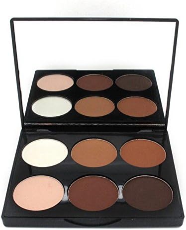MF Cosmetics 6 Colors Women Face Grooming Highlight Contour Bronzer Palette(#1)