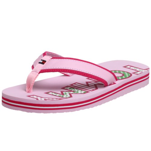 Tommy Hilfiger Toddler Chroma Thong,Patchwork Pink,9 M US Toddler