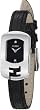 Fendi Chameleon Ladies Black Dial Black Leather Strap Diamond Watch F300021011D1 by Fendi