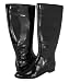 Calvin Klein Rowan Tall Knee Black Patent Boots