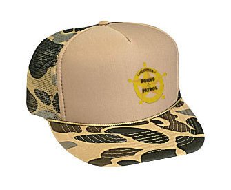 VOLUNTEER PORNO PATROL Adult Brown Camo Mesh Back Hat / Baseball CapVOLUNTEER PORNO PATROL Adult Brown Camo Mesh Back Hat / Baseball Cap
