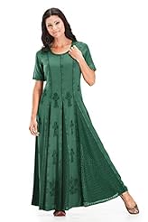 Flared-Skirt Empire   Waistline Floral Print Peasant Dress 