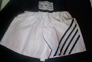 Boxing Shorts White -size Large