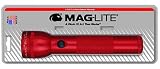 MAGLITE S2D036 Heavy-Duty 2-D Cell Flashlight, Red