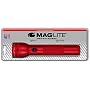 MAGLITE S2D036 Heavy-Duty 2-D Cell Flashlight, Red