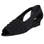 Prevata Women's Lilly Casual Sandal,Black,5 B US