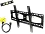 GSI High Grade Sturdy-Steel Tilt Wall Mount for Plasma/LCD/LED/TV/DVD/Combo/Blu-Ray Flat-Panel Screens/Displays, Fits 32-Inch to 55-Inch Screens + Free Complimentary GSI 6 Ft. HDMI Gold Male-Male 1080P High-Speed Cable