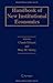 Handbook of New Institutional Economics