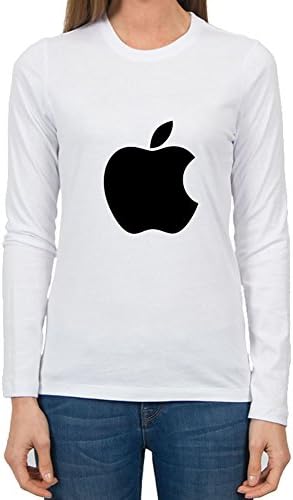 Myronamb Women Macbook Mark Painting Styling Funny White Long Sleeves In Large