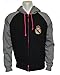 Real Madrid Zip Front Fleece Hoodie Sweatshirt Jacket Black HOT Pink Gray NEW Season 2014-2015 Soccer