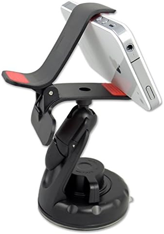 Autobud Mobile Phone Car Mount - Car Phone Holder - Fits Most Smart Phones - iPhone 5 Car Mount - Car Phone Mount - Cell Phone Windshield Mount - iPhone Suction Mount - Highest Quality - Guaranteed