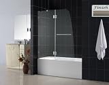 Dreamline SHDR-3348588-04 Aqua LUX Tub Door Clear Glass, Brushed Nickel