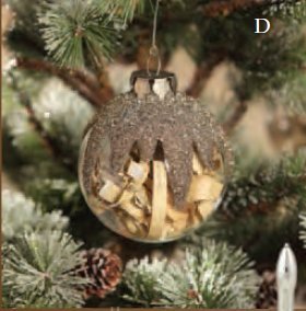 Bethany Lowe Designs Fringed Paper-Inside Christmas Ornament