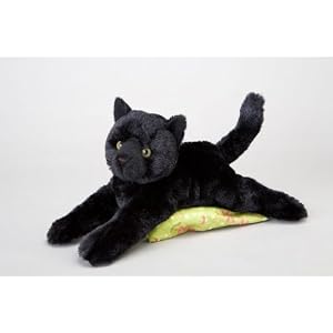 Plush Tug Black Cat 12 by 